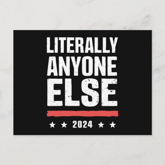 文字通り他の誰もが2024政治的おもしろいな ポストカード (正面)