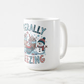 文字通り凍結 コーヒーマグカップ (正面右)