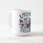 文字通り凍結 コーヒーマグカップ (正面左)