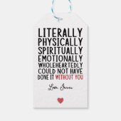 文字通り君がいなければ出来なかった ギフトタグ (裏面)