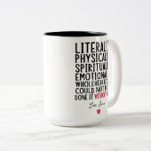 文字通り君がいなければ出来なかった ツートーンマグカップ (正面右)