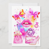 文字通り女の子招待状ネオンコケット 招待状 (裏面)