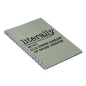 文字通り定義された単語 ノートブック (右側)