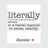 文字通り定義された英文法 シール (シート)