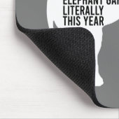 文字通り最悪の最も面白い白象の贈り物 マウスパッド (コーナー)