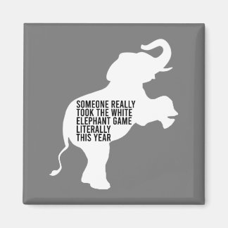 文字通り最悪の最も面白い白象の贈り物 マグネット