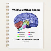 文字通り比喩的に精神的な休憩を取る プランナー手帳 (正面)