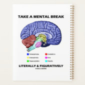 文字通り比喩的に精神的な休憩を取る プランナー手帳 (裏面)