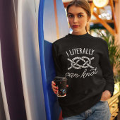 文字通り結び目ができる スウェットシャツ