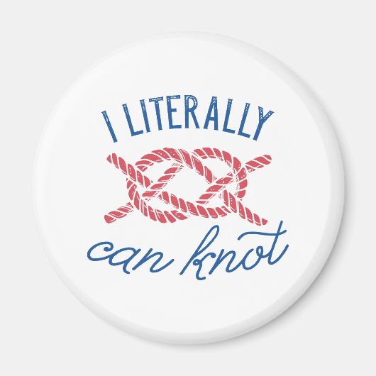 文字通り結び目ができる マグネット (正面)