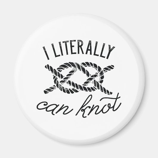 文字通り結び目ができる マグネット (正面)