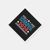 文字通り誰でも2024年米国大統領選挙 スタンダードカクテルナプキン (角)