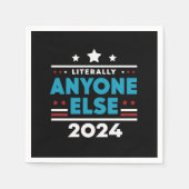 文字通り誰でも2024年米国大統領選挙 スタンダードカクテルナプキン (正面)