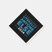 文字通り誰でも2024年米国大統領選挙 スタンダードカクテルナプキン (角)