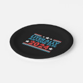 文字通り誰でも2024年米国大統領選挙 ペーパープレート (アングル)