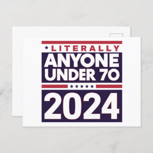 文字通り誰でも2024年米国大統領選挙 ポストカード