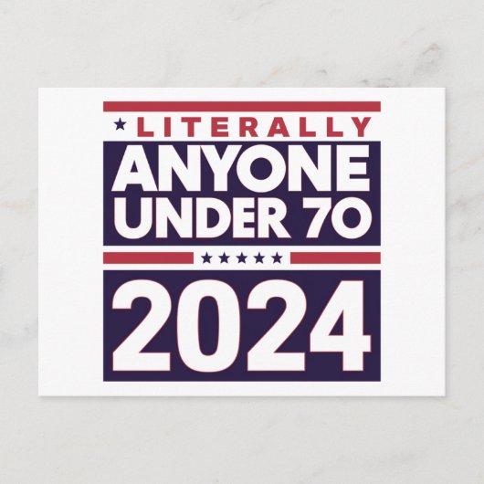 文字通り誰でも2024年米国大統領選挙 ポストカード (正面)