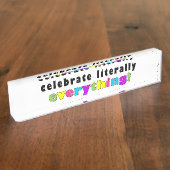 文字通祝りすべて デスクネームプレート (側面)