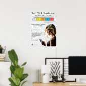 文字頸部痛シンドロームのポスター ポスター (ホームオフィス)