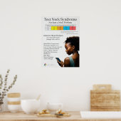 文字頸部痛シンドローム図 ポスター (キッチン)