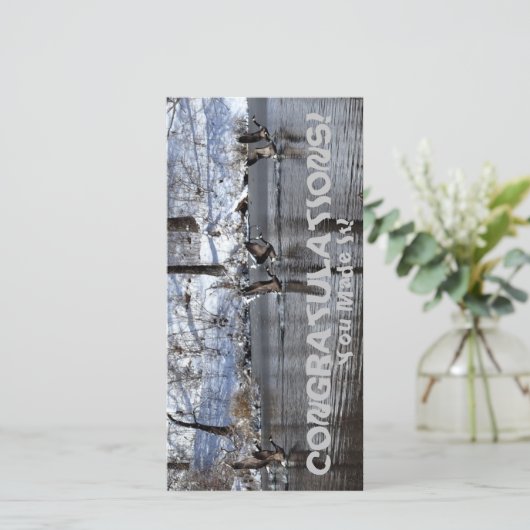 文字「おめでとう！」 (スタンド正面)