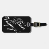 文字|の餞別のエレガントな荷物のラベル! ラゲッジタグ (正面横)