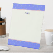 文字　カスタマイズ　とんぼ　ブルー   台座サイン (インサイチュ)