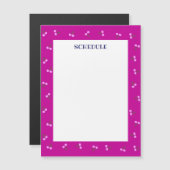 文字　カスタマイズ　チェリー　ラズベリーピンク    マグネット (正面/裏面)