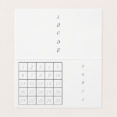文字　カスタマイズ　リリー　ブルー   名刺 (内部フラット)