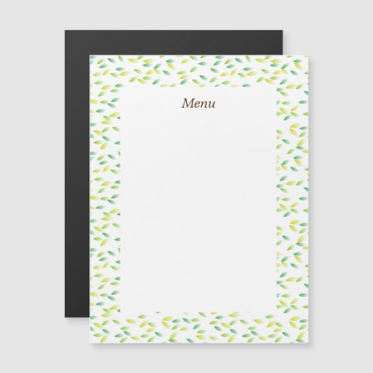 文字　カスタマイズ　リーフ      (正面/裏面)