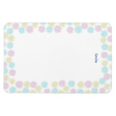 文字 カスタマイズ 花 パステル マグネット (横)