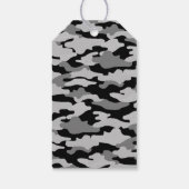 文字　カスタマイズ　迷彩 ブラック ギフトタグ (裏面)