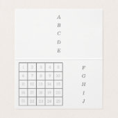 文字　カスタマイズ　野ばら　グレー   名刺 (内部フラット)
