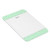 文字 カスタマイズ 野ばら　ミントグリーン　マグネット マグネット (右側)