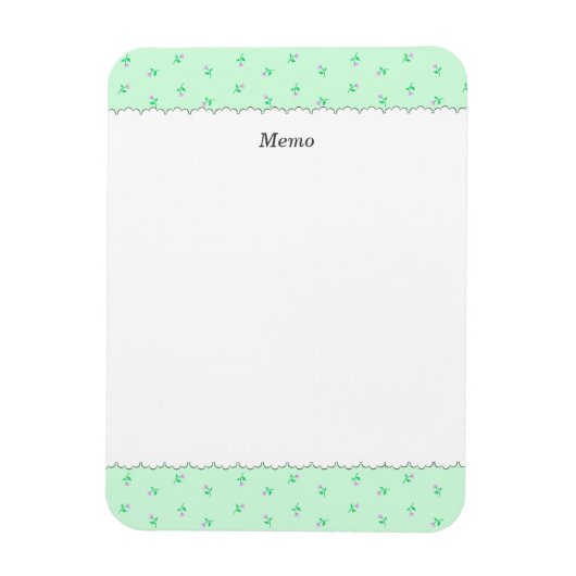 文字 カスタマイズ 野ばら　ミントグリーン　マグネット マグネット (縦)