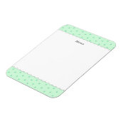 文字 カスタマイズ 野ばら　ミントグリーン　マグネット マグネット (左側)