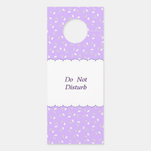 文字 カスタマイズ Don’t disturb バラ ブルー パープル ドアノブサイン