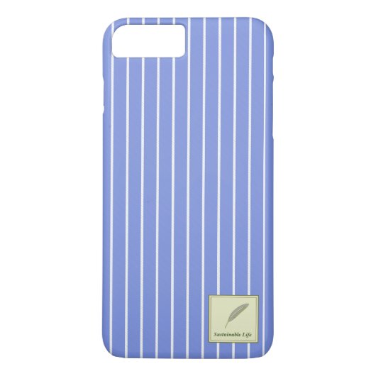 文字 カスタマイズ Sustainable Life ブルー Case-Mate iPhoneケース (裏面)