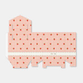 文字　カスタム　いちご＆ギンガムチェック（サーモンピンク）   フェイバーボックス (折り畳みなし)