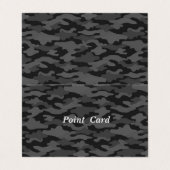 文字　カスタム　迷彩（ダーク）   名刺 (外部フラット)