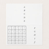 文字　カスタム　迷彩（ダーク）   名刺 (内部フラット)