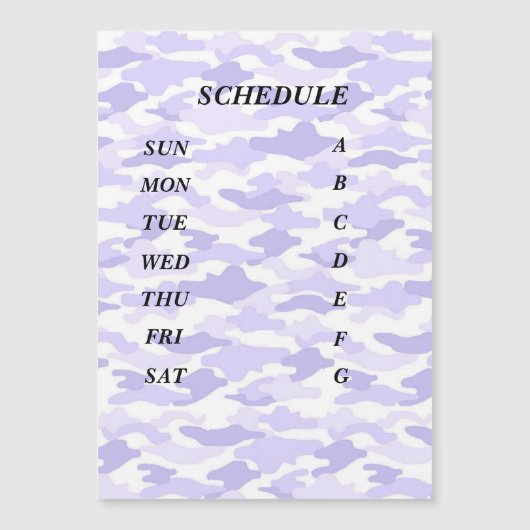 文字　カスタム　迷彩（パープル）  (正面)