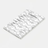 文字 カスタム 迷彩(ホワイト) ポストイット (アングル)