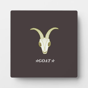 文字 カスタム GOAT チャコールグレー フォトプラーク