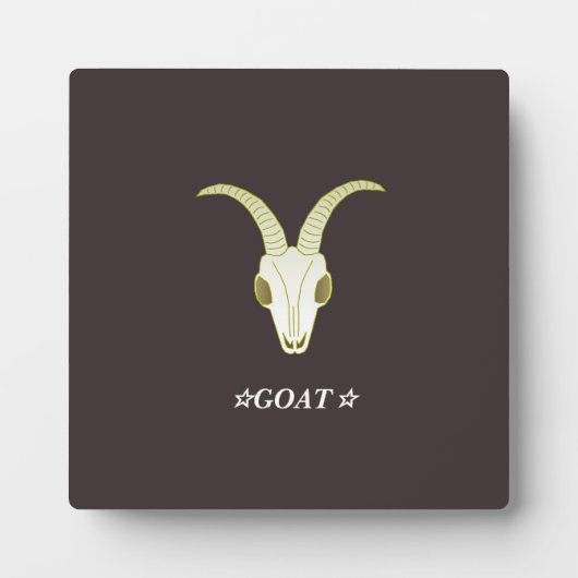 文字　カスタム　GOAT　チャコールグレー　 フォトプラーク (正面)
