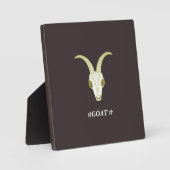 文字　カスタム　GOAT　チャコールグレー　 フォトプラーク (正面)