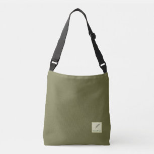 文字 カスタム Sustainable Life グリーン クロスボディバッグ