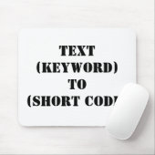 文字(キーワード)から(ショートコード) マウスパッド (マウス)