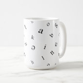 文字 コーヒーマグカップ (正面右)