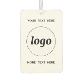 文字・ビジネス・プロモーション付きロゴ カーエアーフレッシュナー (裏面)